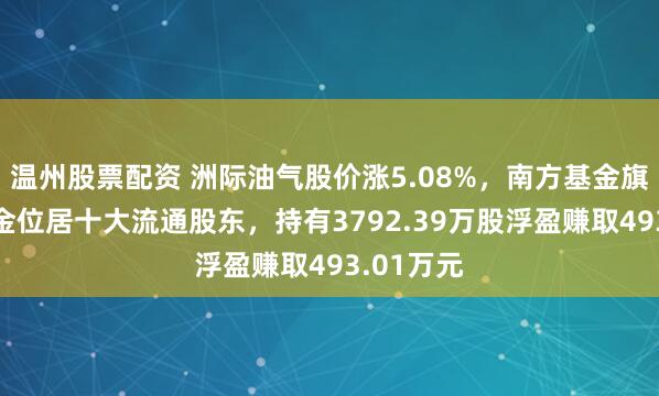 温州股票配资 洲际油气股价涨5.08%，南方基金旗下1只基金位居十大流通股东，持有3792.39万股浮盈赚取493.01万元